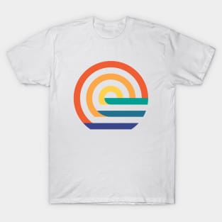 Sunset geometric vacation T-Shirt